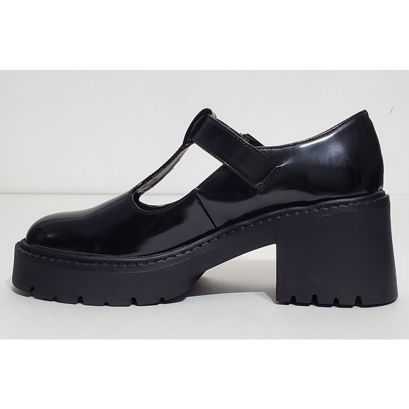 New Madden Girl Thrivee Mary Jane loafers block heel platform patent goth y2k - Picture 9 of 15